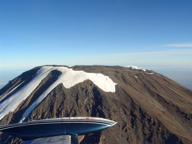 Kilimanjaro seen from the air